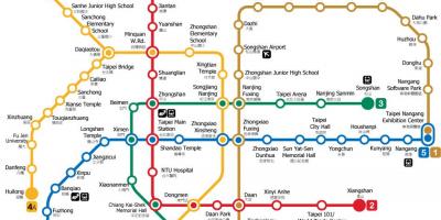 台北的地铁站地图