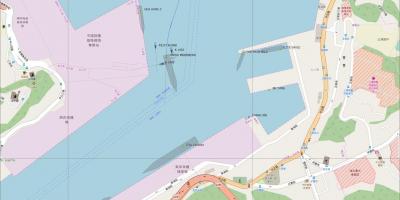 地图的基隆港口