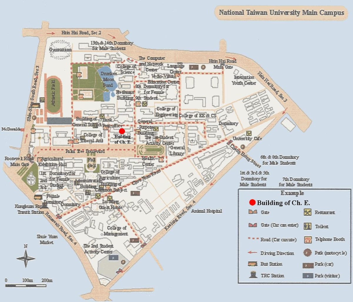 国立台湾大学校园地图