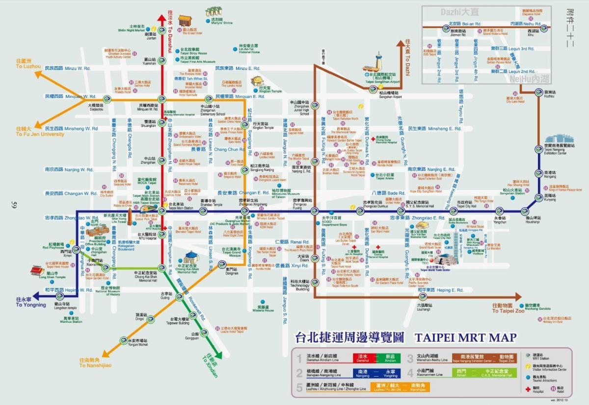 台湾地铁线图景点