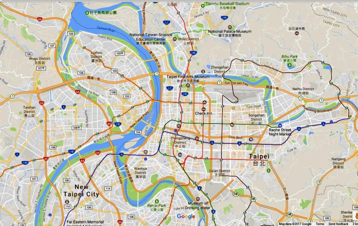 台北骑自行车的地图