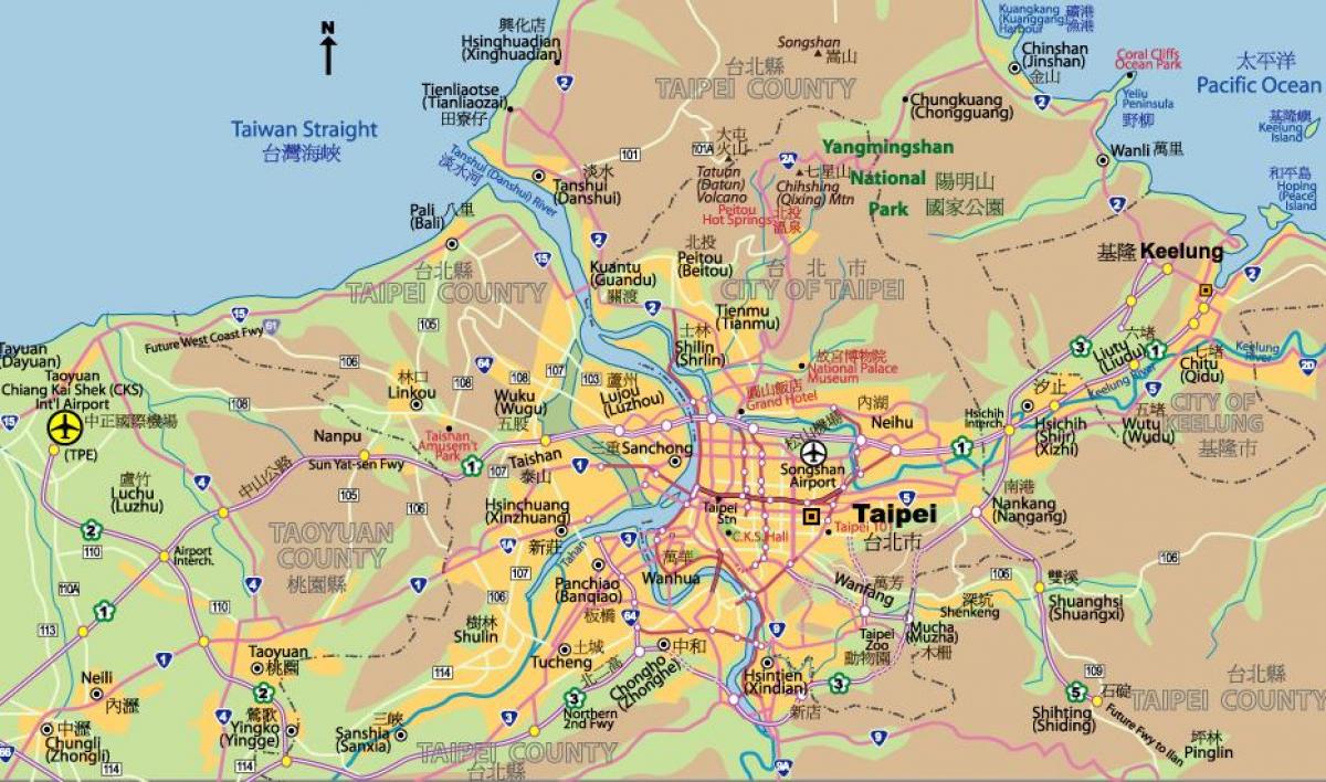 台北市中心地图