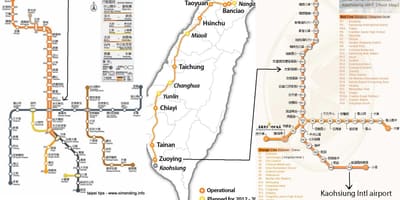 地图的北高速铁路站