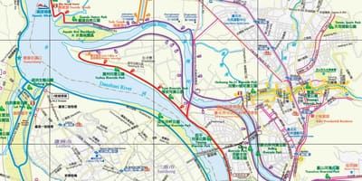 地图的台北的车路径