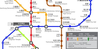 高铁站台北的地图
