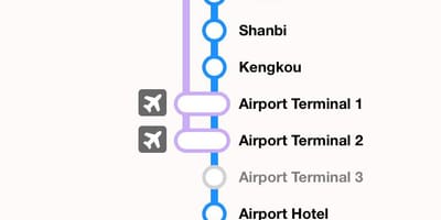 台北的地铁图桃源机场